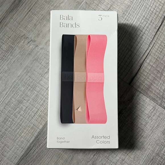 NEW BALA Fitness Bands Trio - Black, Pink, Tan - Picture 5 of 10